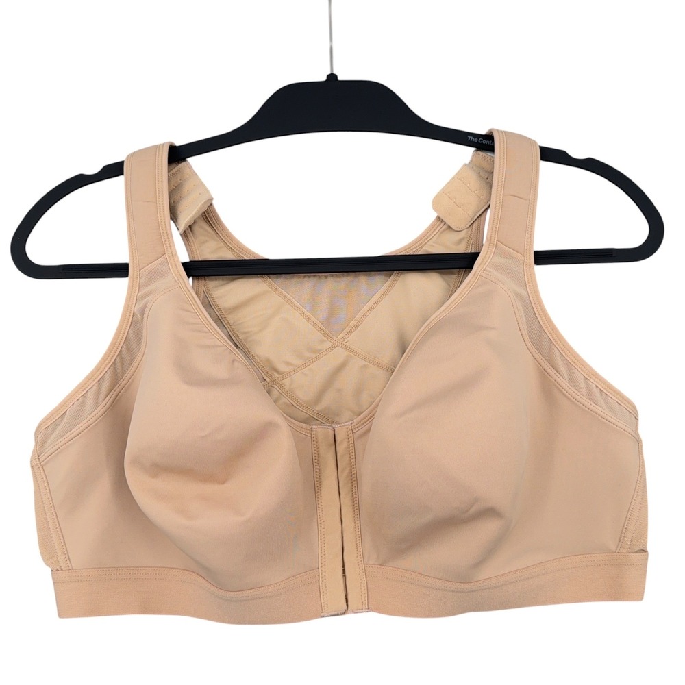 DELIMIRA Front Close Posture Bra Women 42D Polyamide Beige W811S